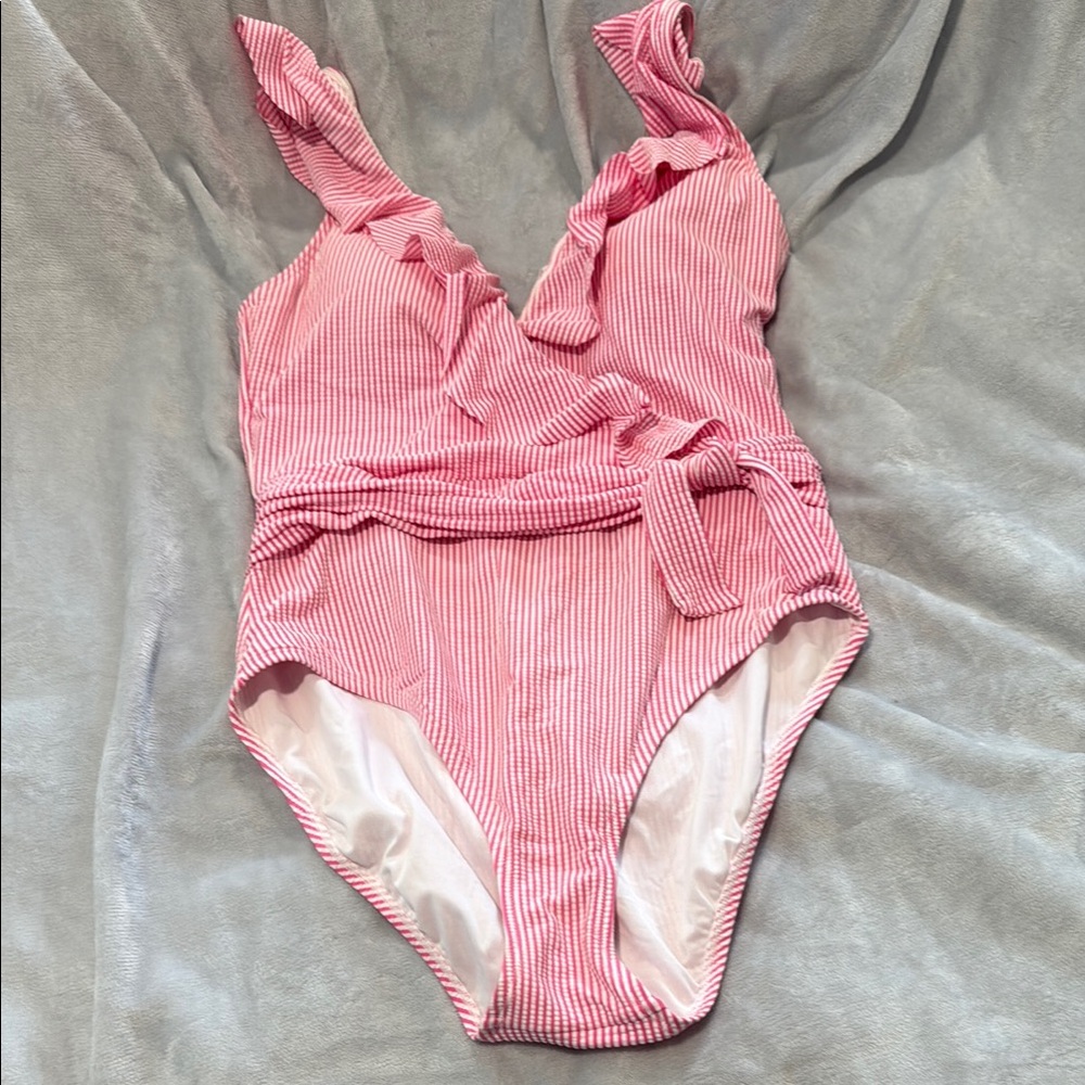 Lilly Pulitzer Pink and White Swimsuit